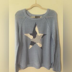 Wooden Ships | Light Blue Star Sweater